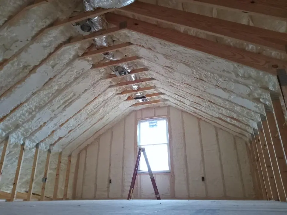 Spray foam roofing application for Crawl Space Insulation project in World Golf Village